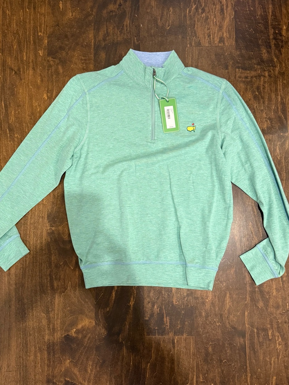 Masters Mint Green Kids Quarter-Zip Pullover